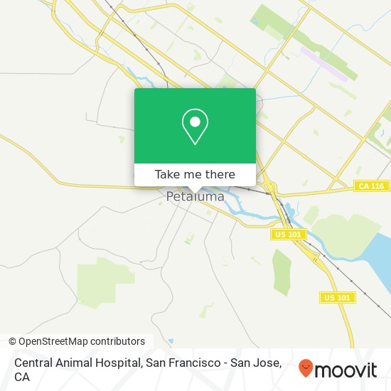Mapa de Central Animal Hospital