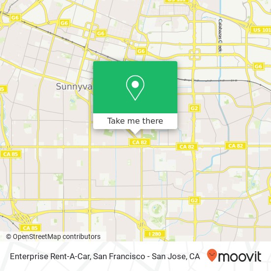 Enterprise Rent-A-Car map