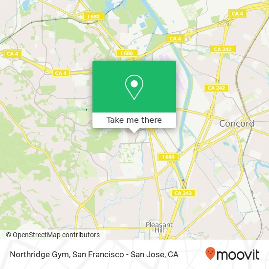 Mapa de Northridge Gym