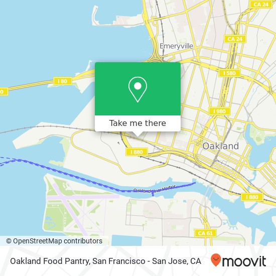 Mapa de Oakland Food Pantry