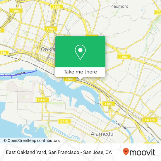 East Oakland Yard map