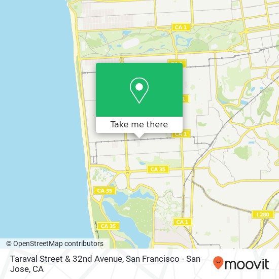 Mapa de Taraval Street & 32nd Avenue