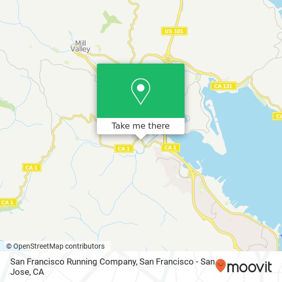 Mapa de San Francisco Running Company