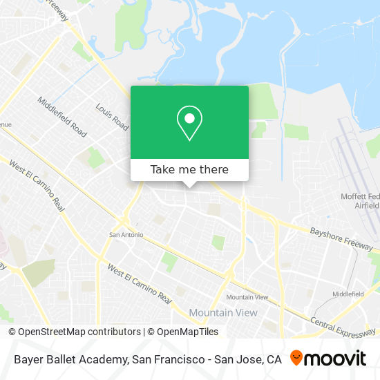 Mapa de Bayer Ballet Academy