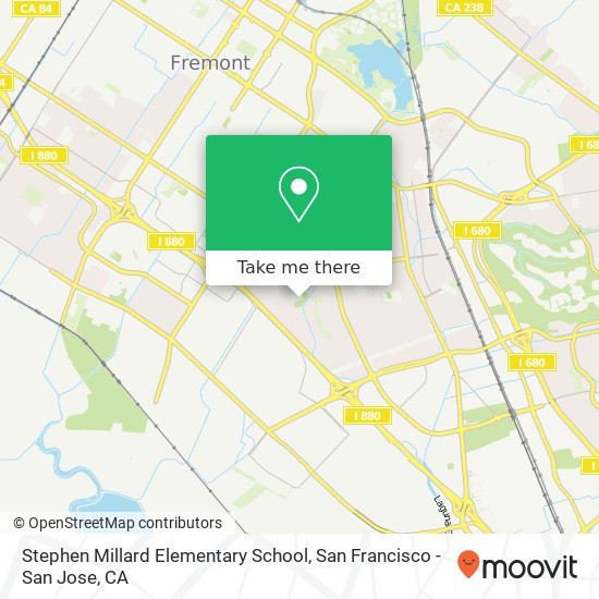 Stephen Millard Elementary School map