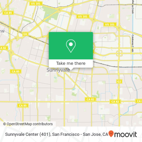 Sunnyvale Center (401) map