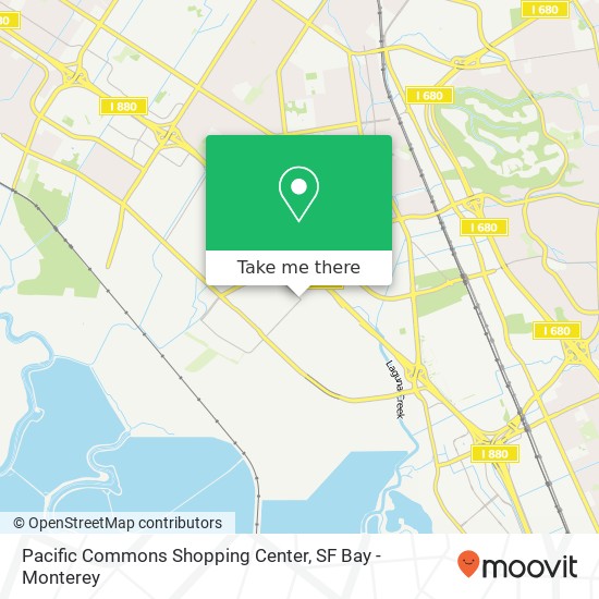 Mapa de Pacific Commons Shopping Center