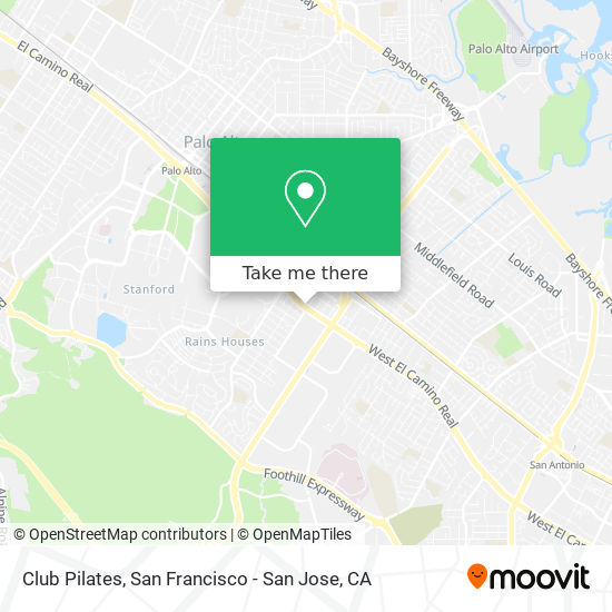 Club Pilates map