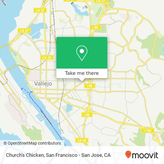 Mapa de Church's Chicken