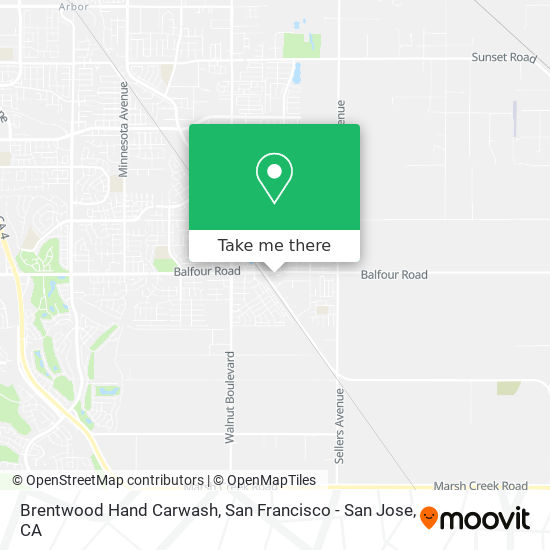 Brentwood Hand Carwash map