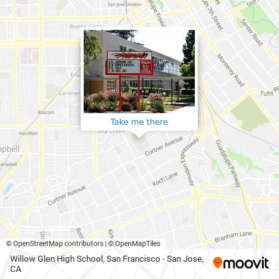 Willow Glen High School map
