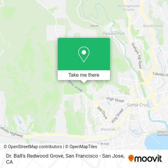 Dr. Ball's Redwood Grove map