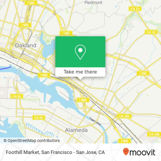 Mapa de Foothill Market