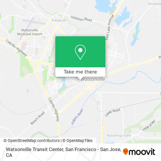 Mapa de Watsonville Transit Center