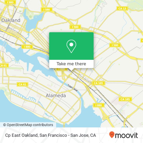 Cp East Oakland map