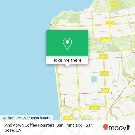 Mapa de Andytown Coffee Roasters