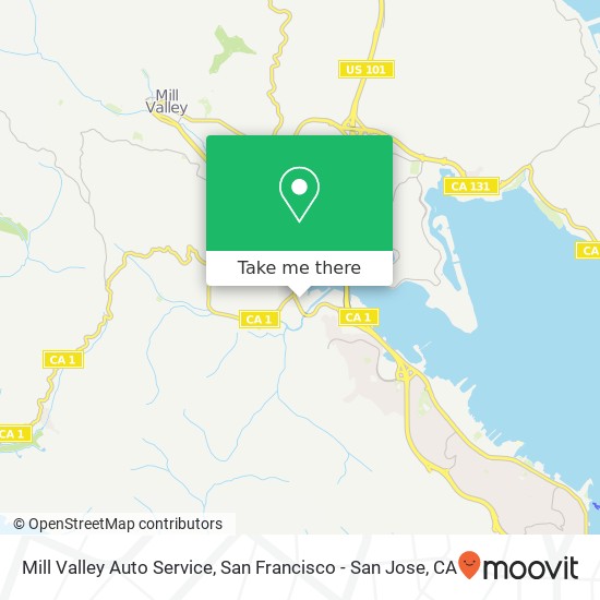 Mill Valley Auto Service map