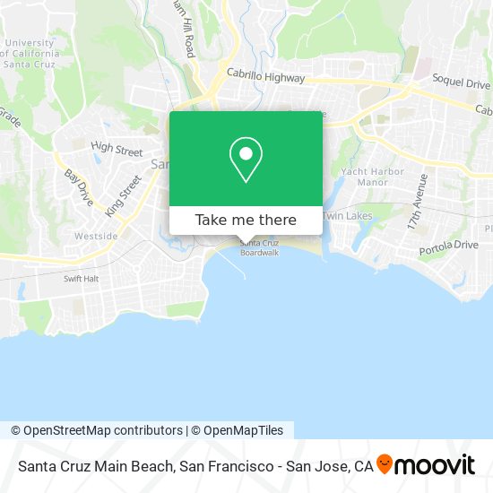 Santa Cruz Main Beach map