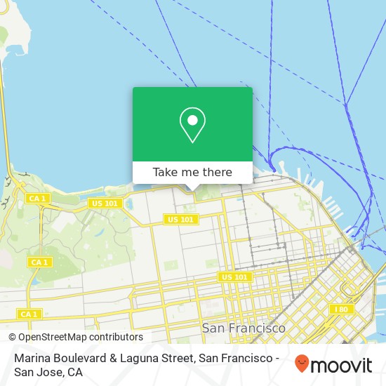 Mapa de Marina Boulevard & Laguna Street