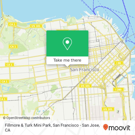 Fillmore & Turk Mini Park map