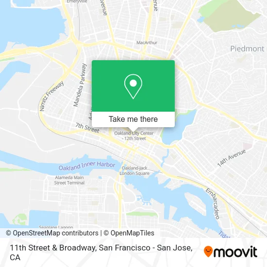 Mapa de 11th Street & Broadway