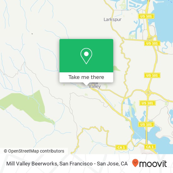 Mill Valley Beerworks map