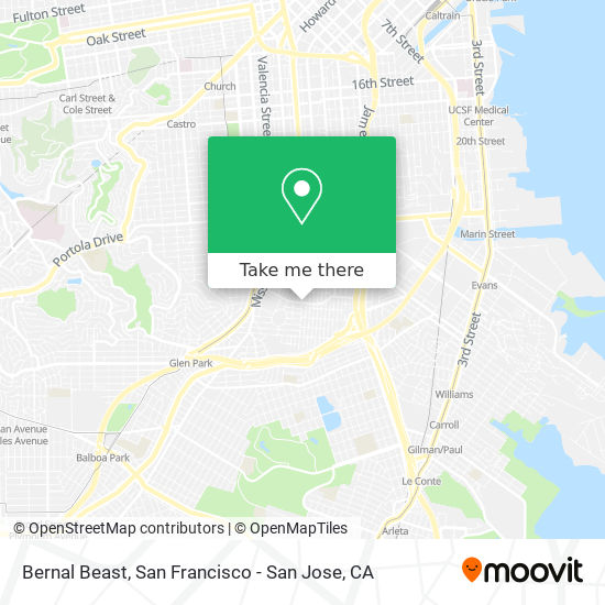 Bernal Beast map