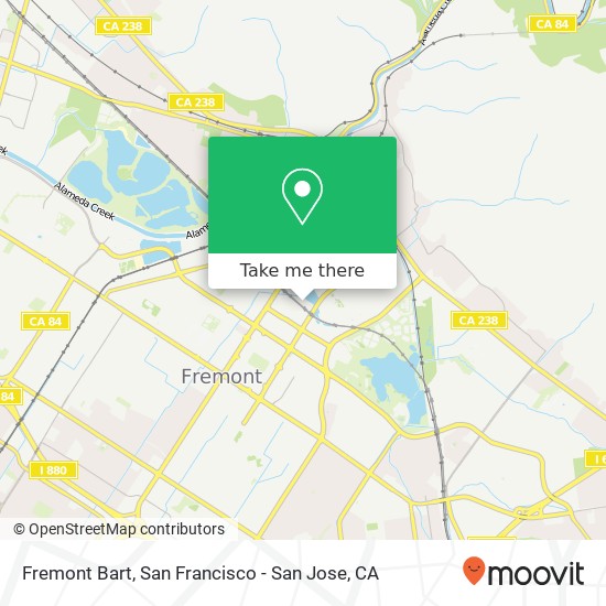 Mapa de Fremont Bart