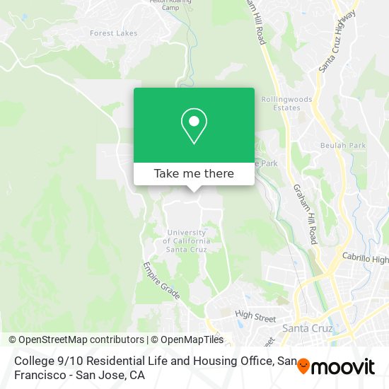 College 9 / 10 Residential Life and Housing Office map