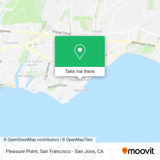 Pleasure Point map