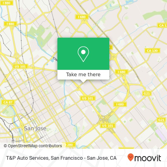 T&P Auto Services map