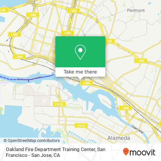 Mapa de Oakland Fire Department Training Center