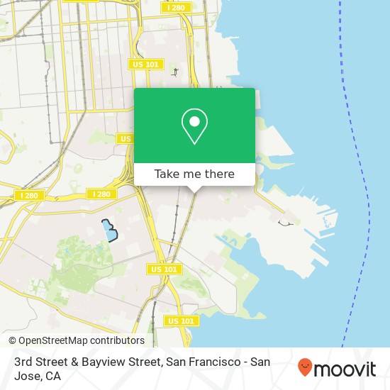 3rd Street & Bayview Street map