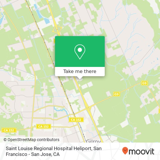 Mapa de Saint Louise Regional Hospital Heliport