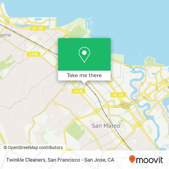 Twinkle Cleaners map