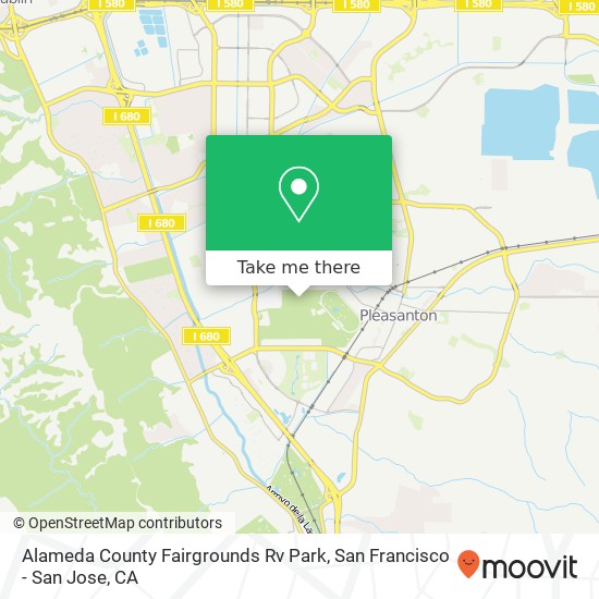 Mapa de Alameda County Fairgrounds Rv Park