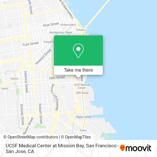 Mapa de UCSF Medical Center at Mission Bay