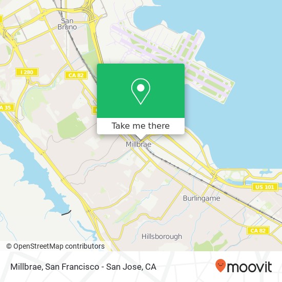 Millbrae map