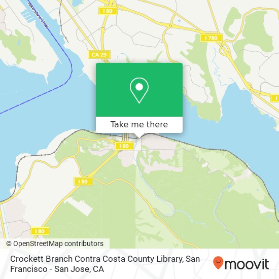 Crockett Branch Contra Costa County Library map