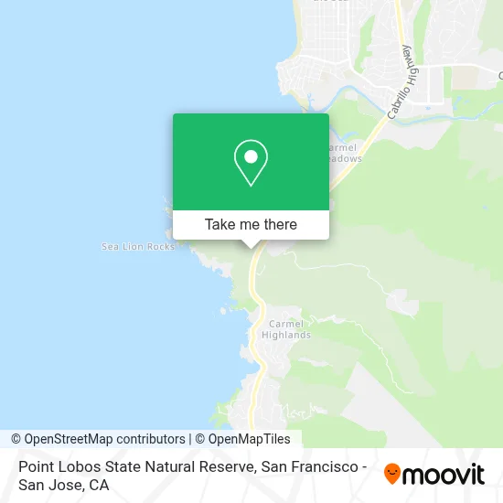 Point Lobos State Reserve map