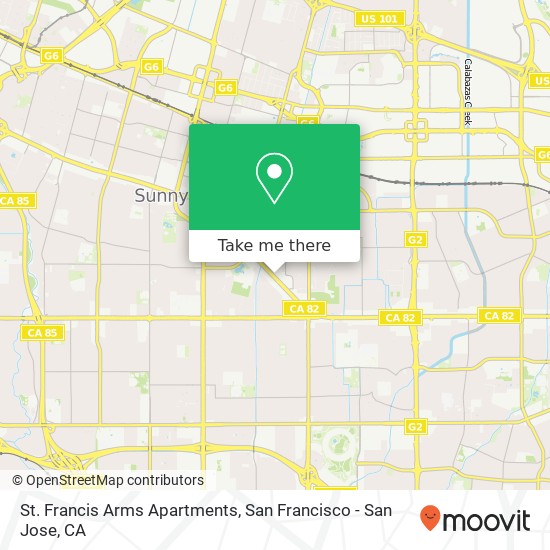 Mapa de St. Francis Arms Apartments