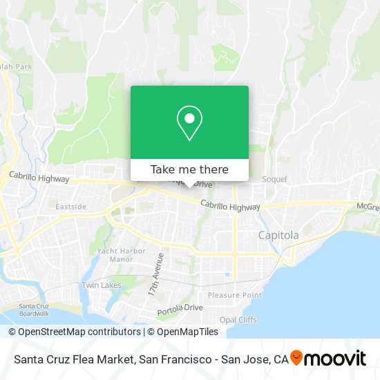 Santa Cruz Flea Market map