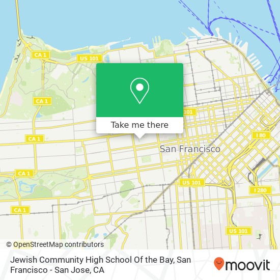 Jewish Community High School Of the Bay map