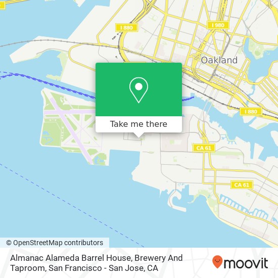 Almanac Alameda Barrel House, Brewery And Taproom map