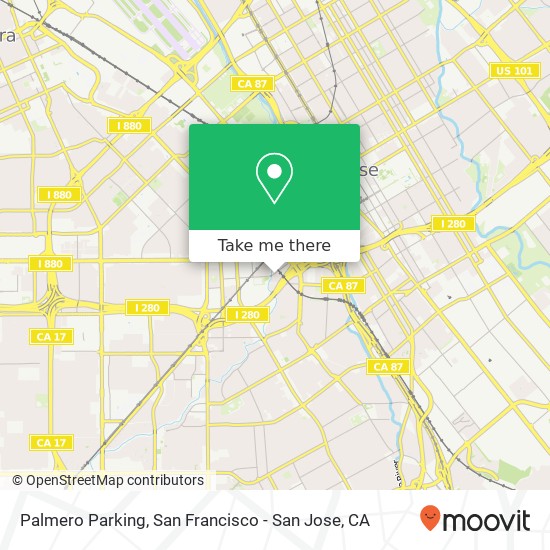 Mapa de Palmero Parking