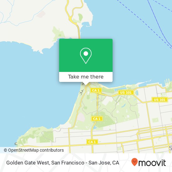 Mapa de Golden Gate West