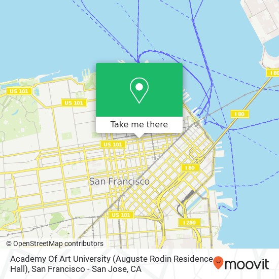 Academy Of Art University (Auguste Rodin Residence Hall) map