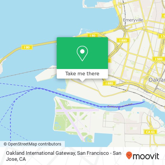 Oakland International Gateway map
