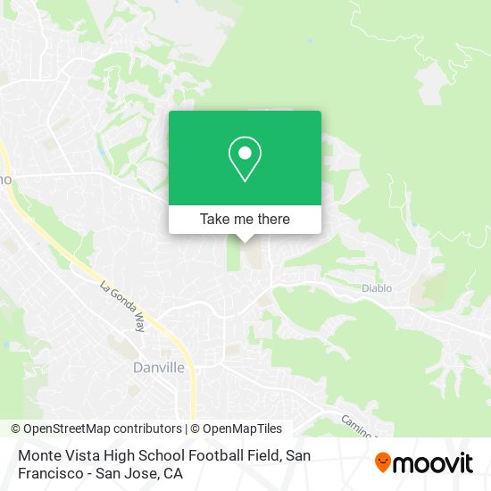 Monte Vista High School Football Field map