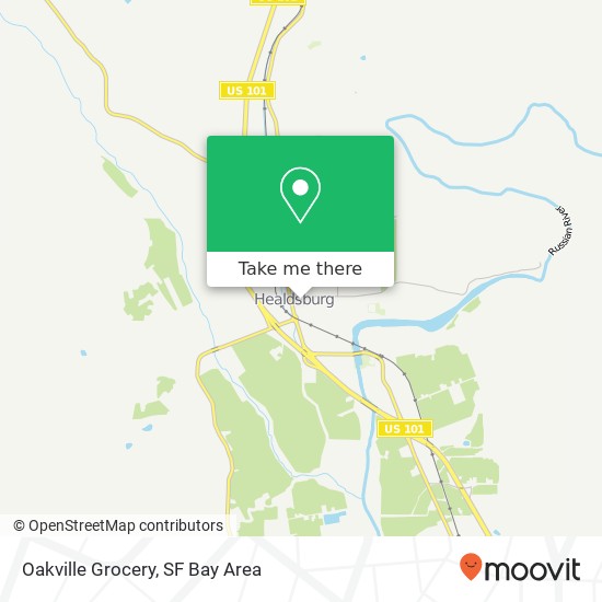 Mapa de Oakville Grocery